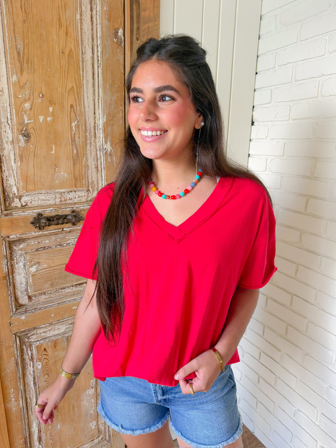 THE FOREVER V NECK TEE