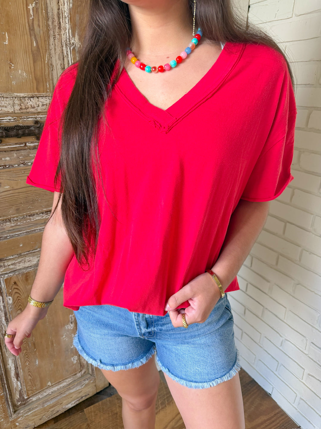 THE FOREVER V NECK TEE