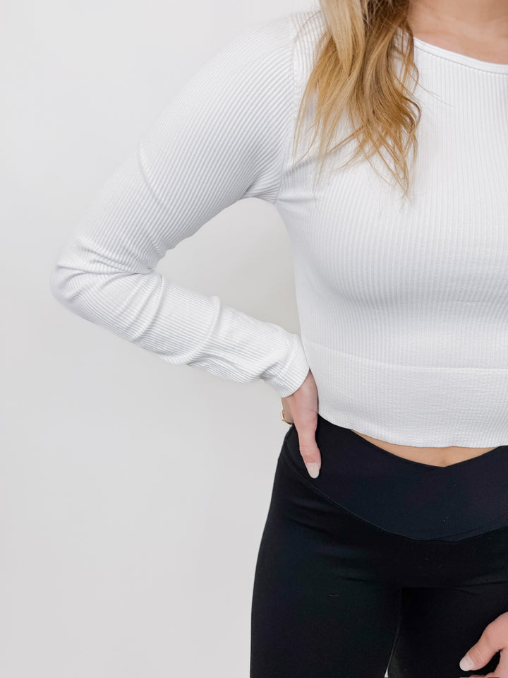 BACK TO BASIC LONG SLEEVE CROP