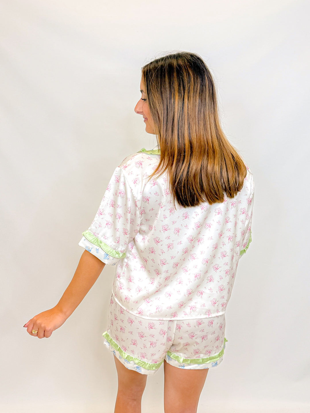 TIED WITH RUFFLES PJ SET