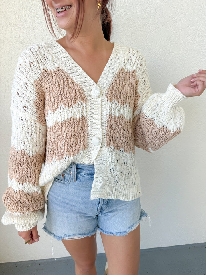 PRE-ORDER: CABLE KNIT CARDIGAN