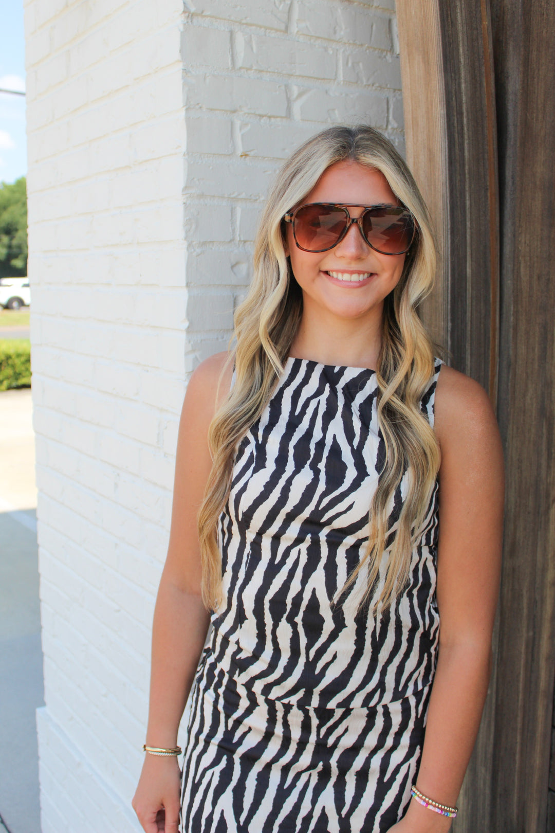 TIGER ICON SATIN SLEEVELESS SET TOP