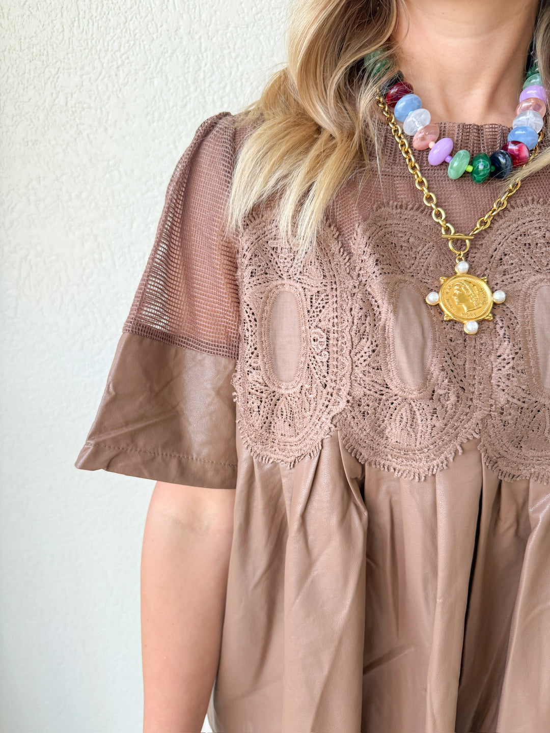 PRE-ORDER: LACE OVERLAY TOP