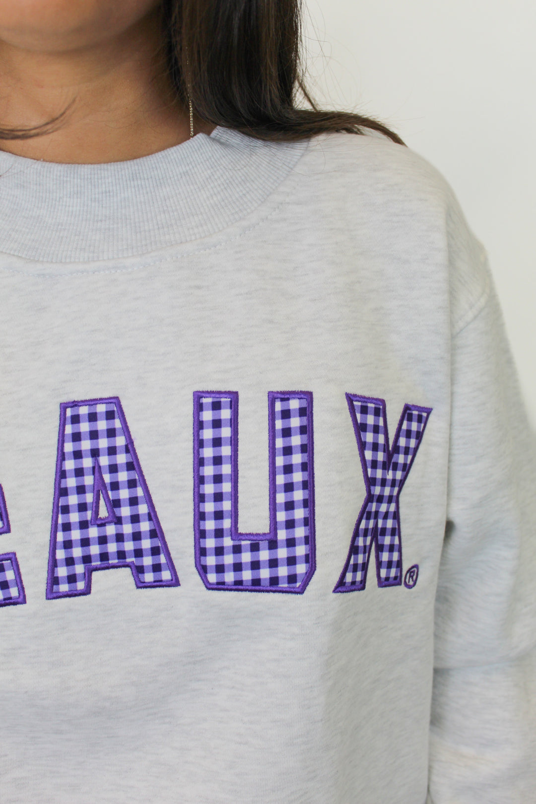SATURDAY NIGHT GEAUX MOCK NECK SWEATSHIRT