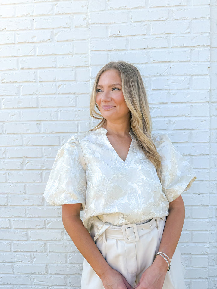 CHAMPAGNE MOMENT BLOUSE