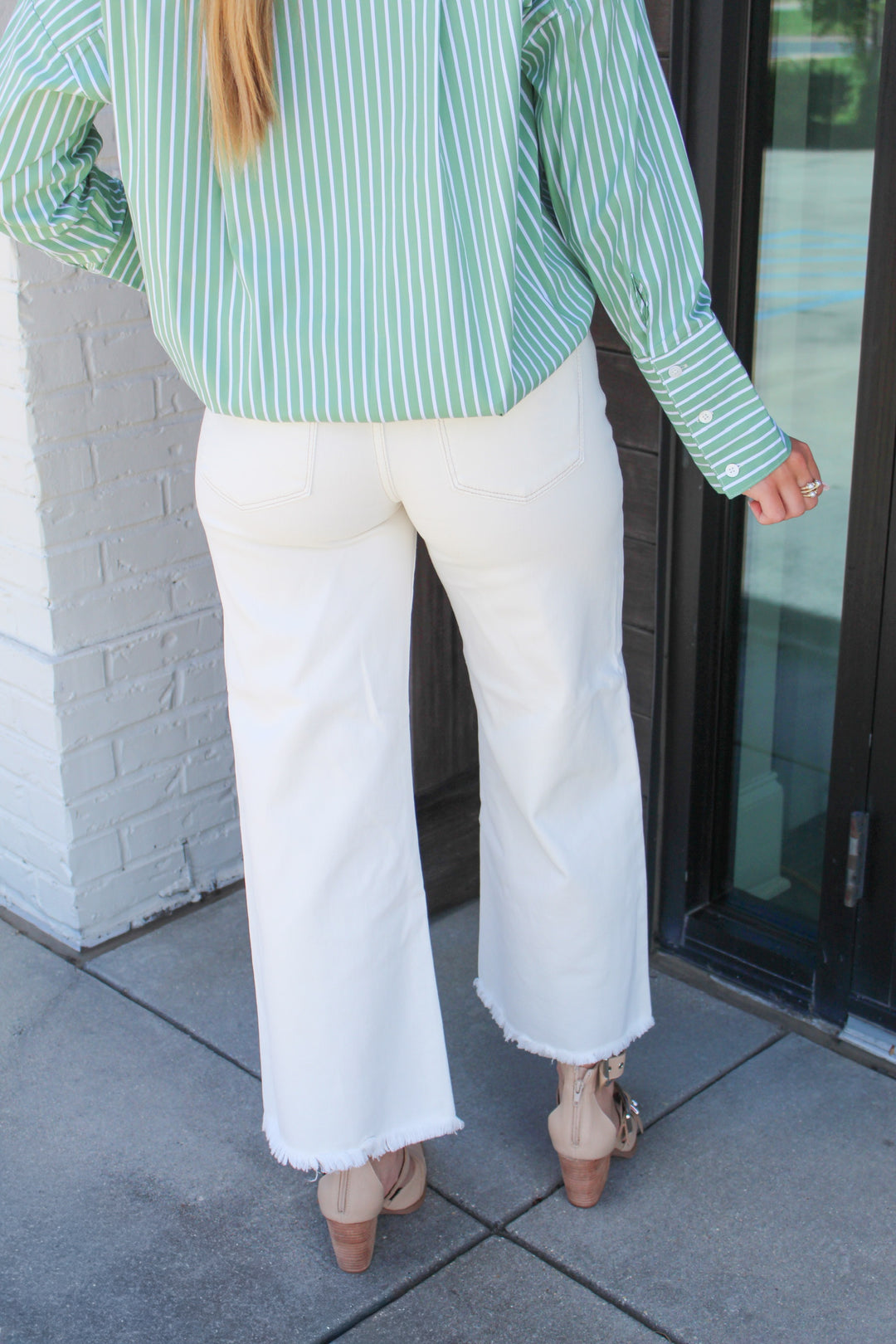 GOOD AS GOLD HIGH RISE CROP WIDE LEG JEAN