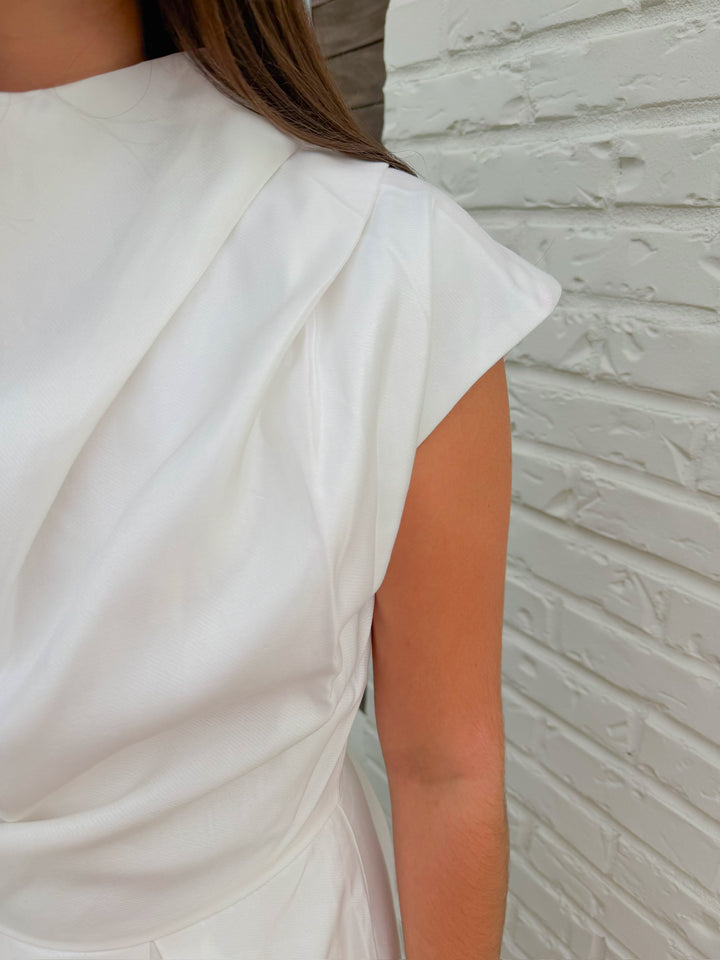 BOLDLY BLOOMING HIGH NECK MINI DRESS
