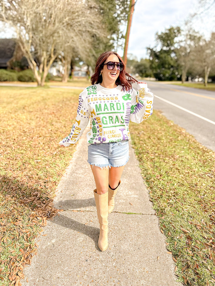 ALL THINGS MARDI GRAS SWEATSHIRT