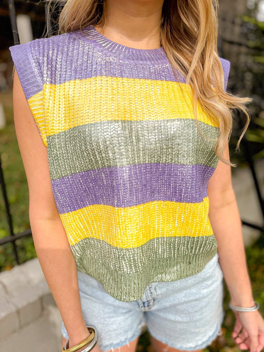 KING CAKE SWEATER VEST