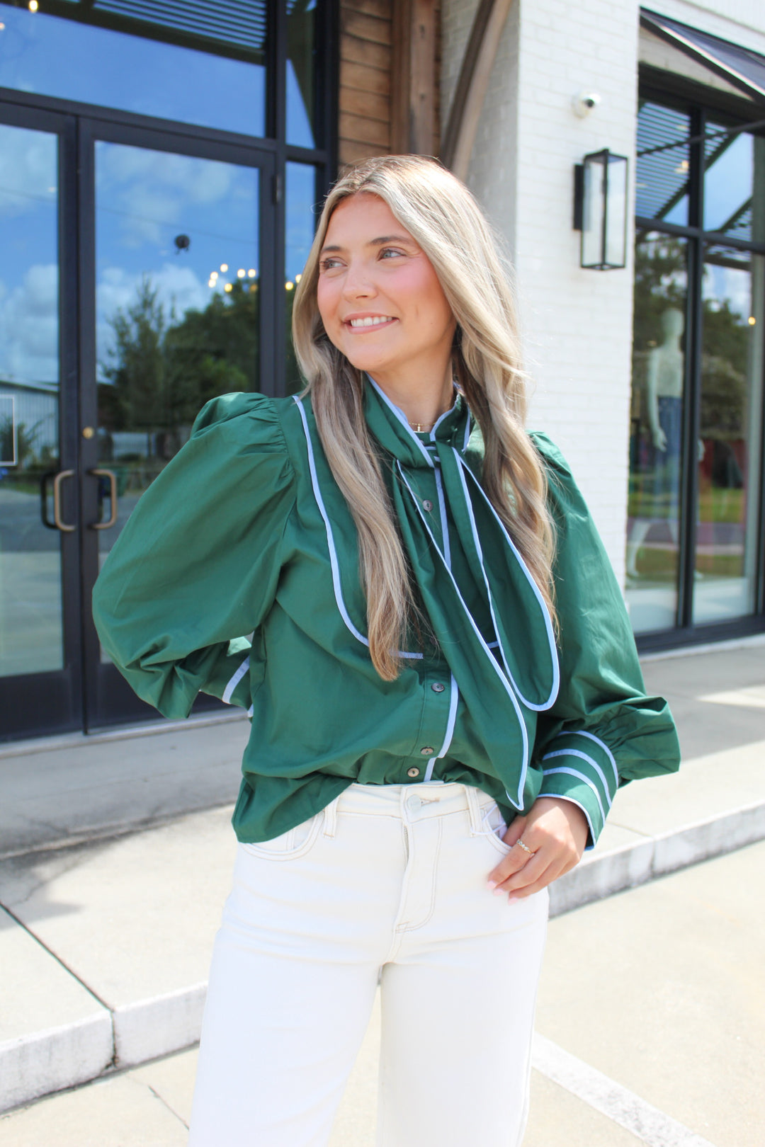 STELLA NECK TIE BLOUSE