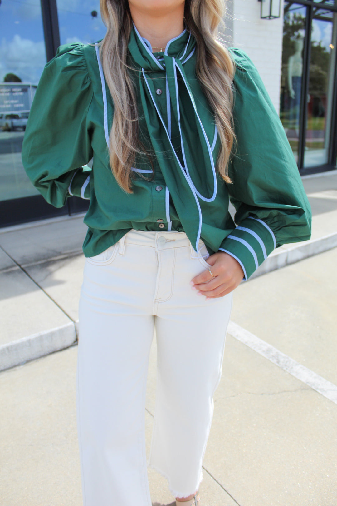 STELLA NECK TIE BLOUSE