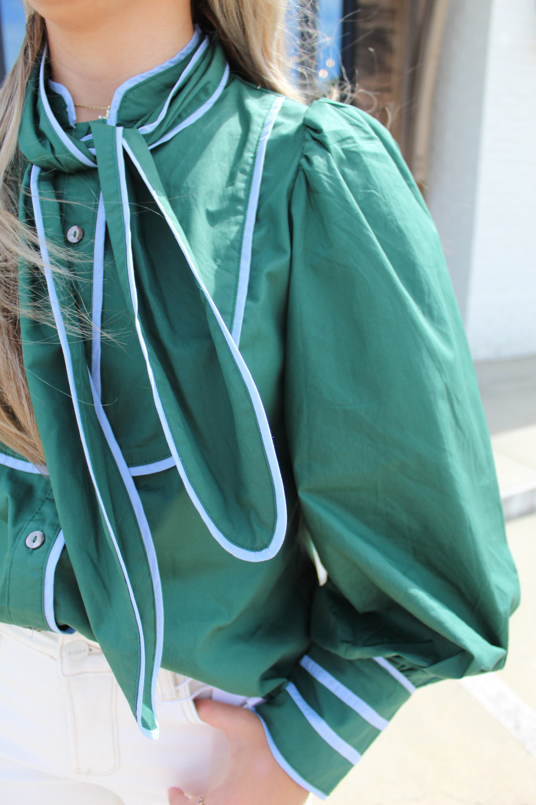 STELLA NECK TIE BLOUSE