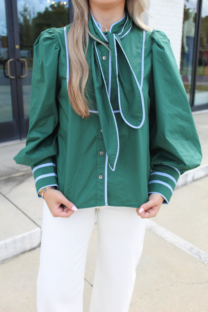 STELLA NECK TIE BLOUSE