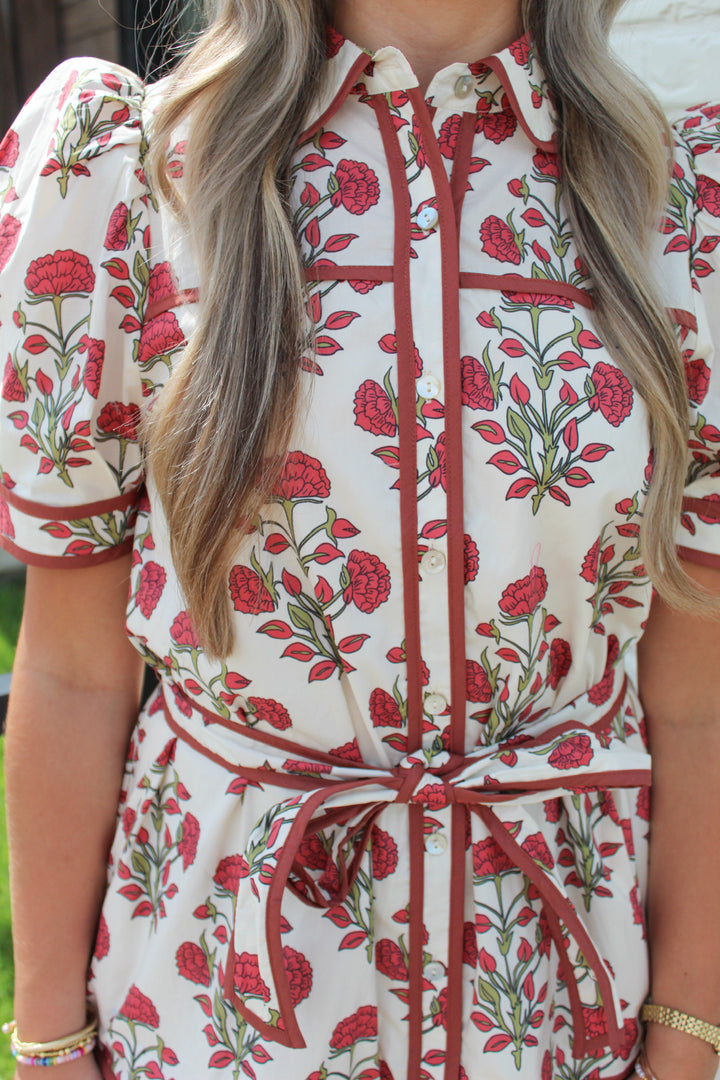 FRAN FLORAL BABYDOLL DRESS