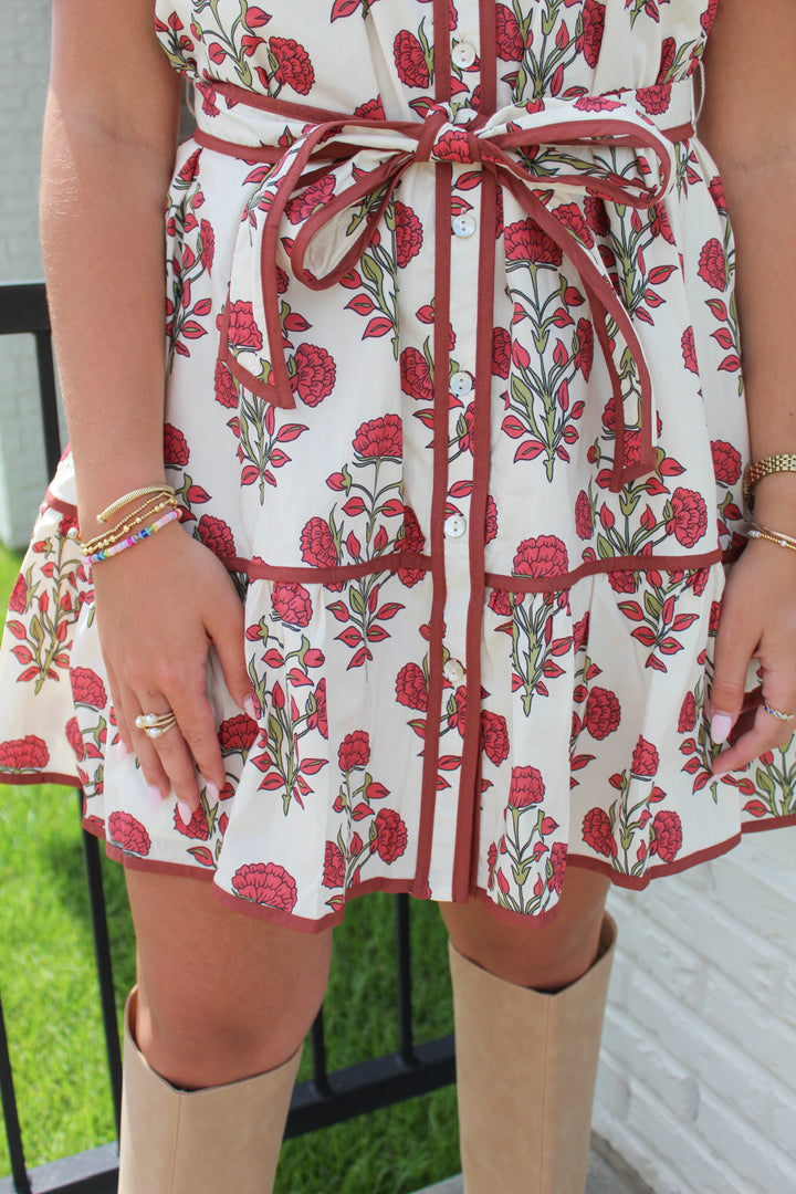 FRAN FLORAL BABYDOLL DRESS