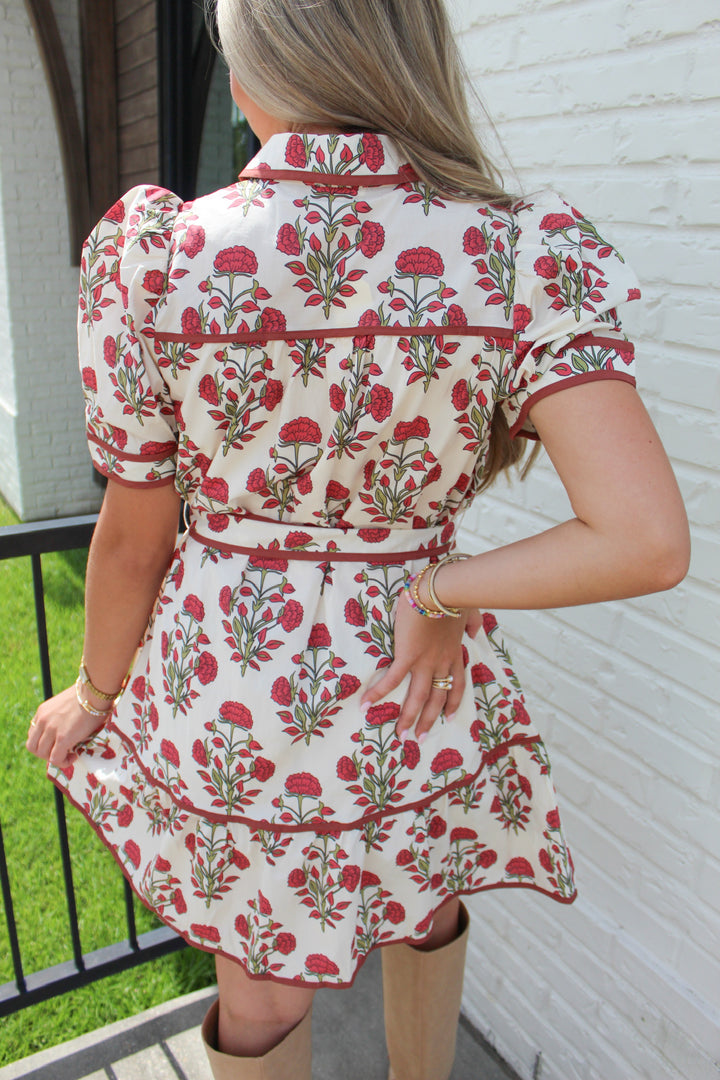 FRAN FLORAL BABYDOLL DRESS