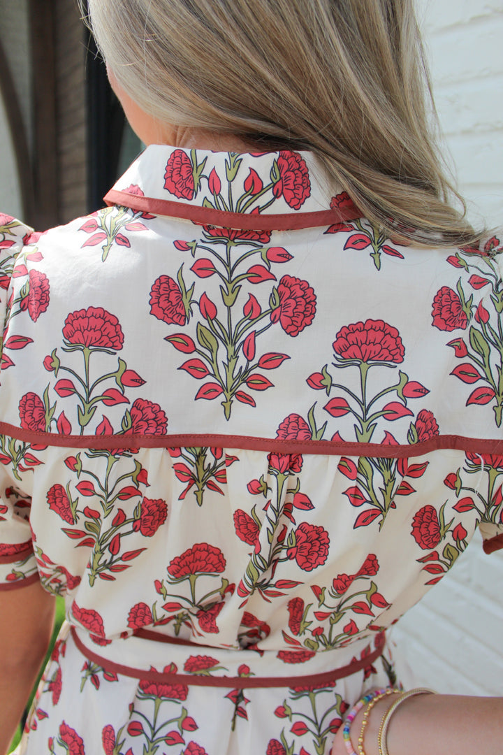 FRAN FLORAL BABYDOLL DRESS