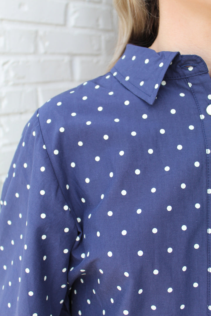SWEET SPOT POLKA DOT BLOUSE