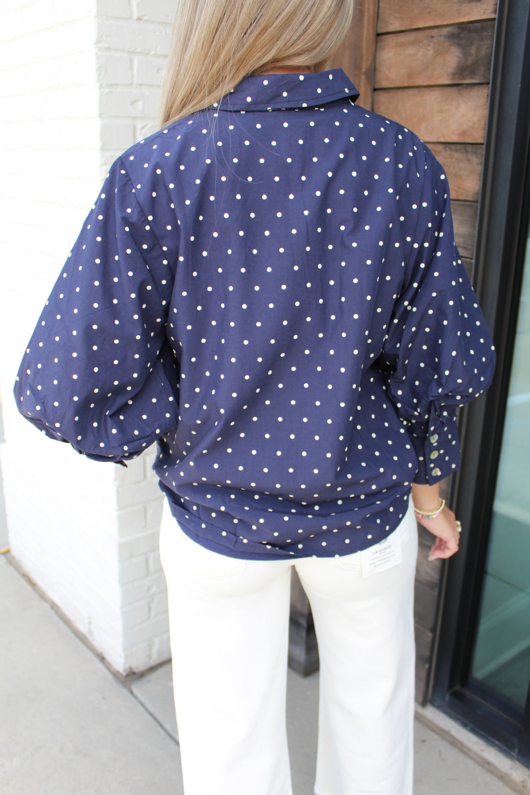 SWEET SPOT POLKA DOT BLOUSE