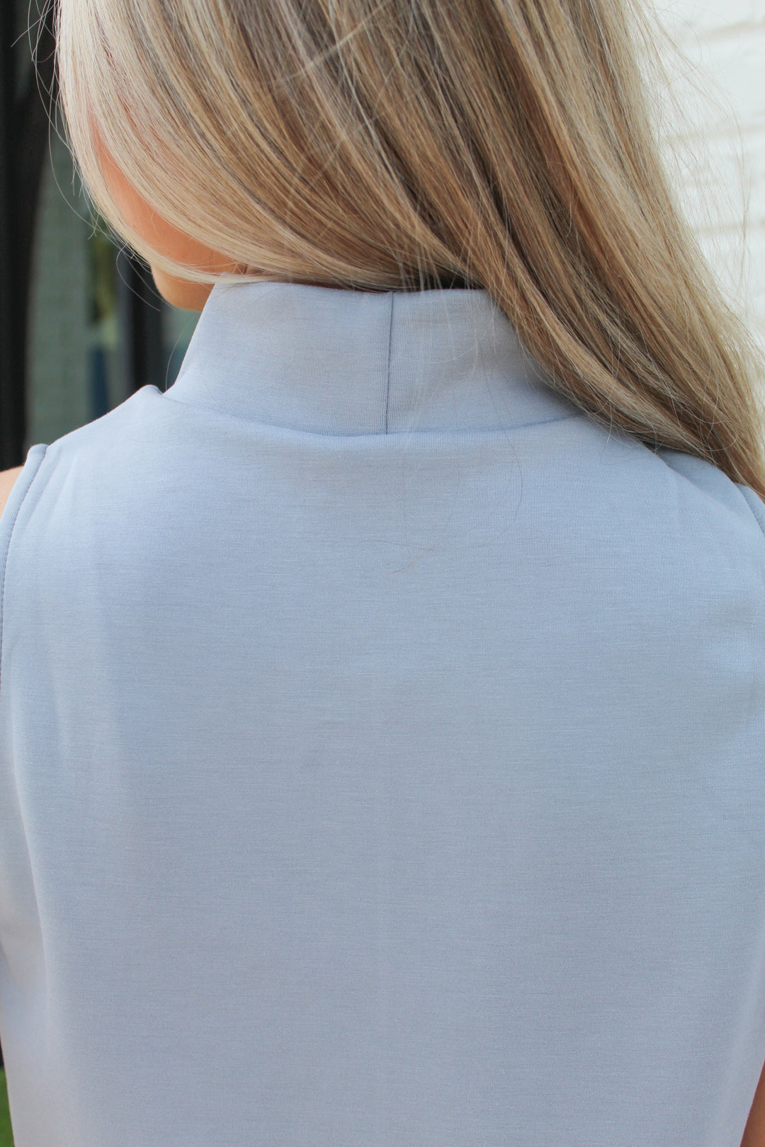 STAY AWHILE BUTTER SOFT MOCK NECK SLEEVELESS SET TOP