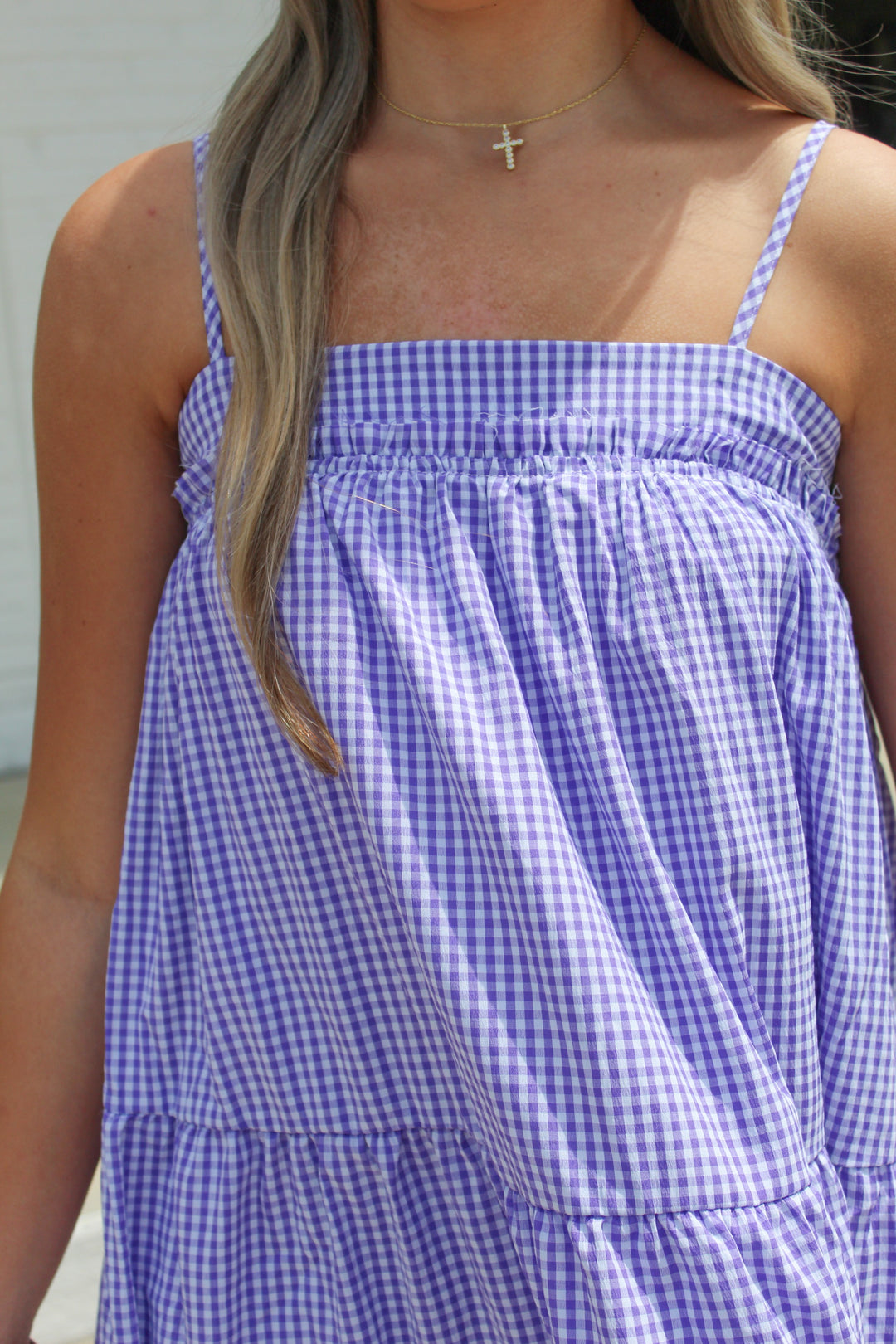 SWEET AND SUNNY GINGHAM MIDI DRESS