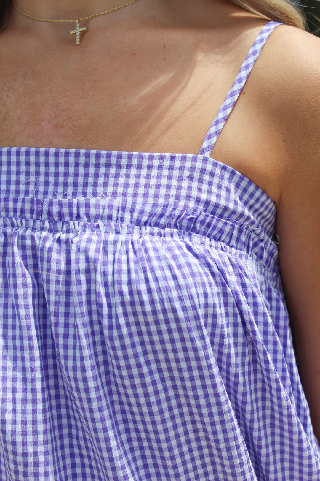 SWEET AND SUNNY GINGHAM MIDI DRESS
