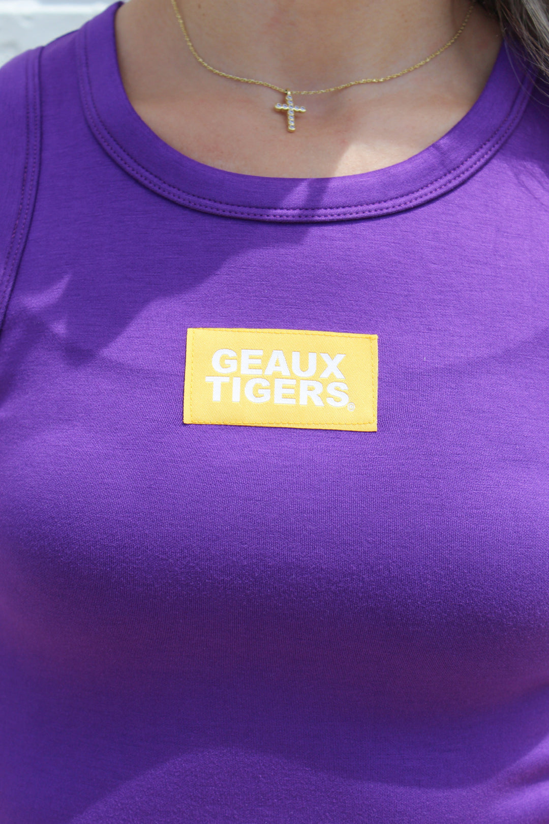 PURPLE GEAUX TIGERS TANK