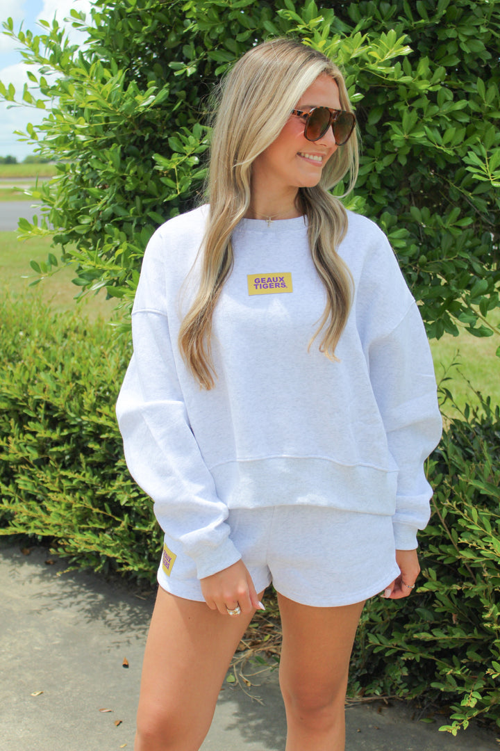 GEAUX TIGERS BOXY SET CREWNECK