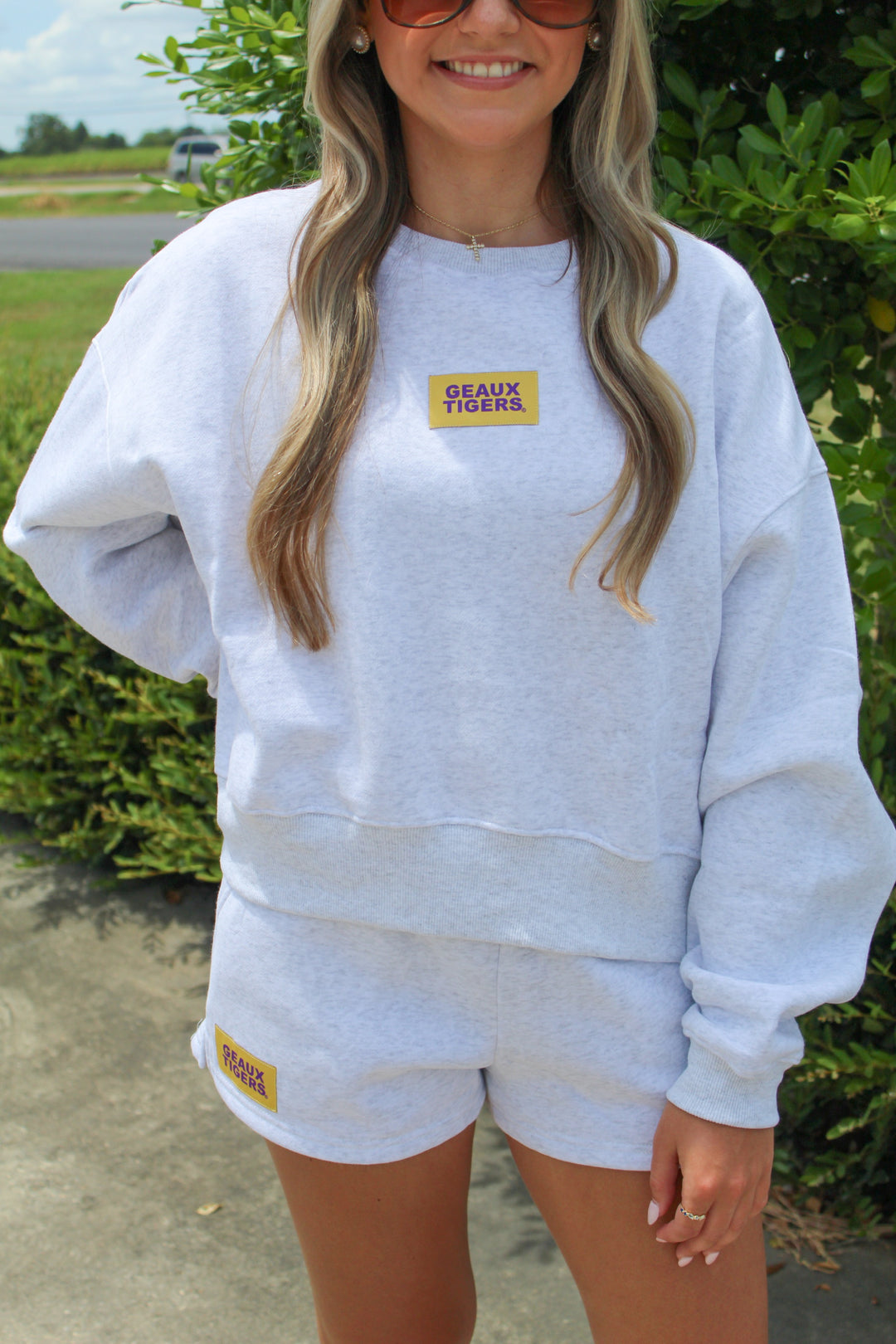GEAUX TIGERS BOXY SET CREWNECK
