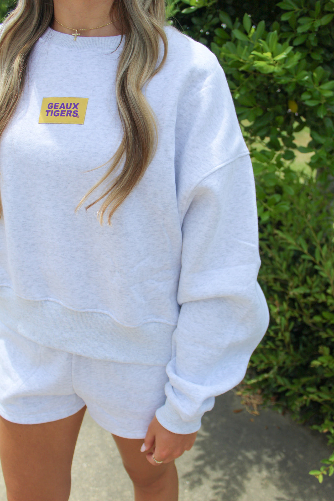 GEAUX TIGERS BOXY SET CREWNECK