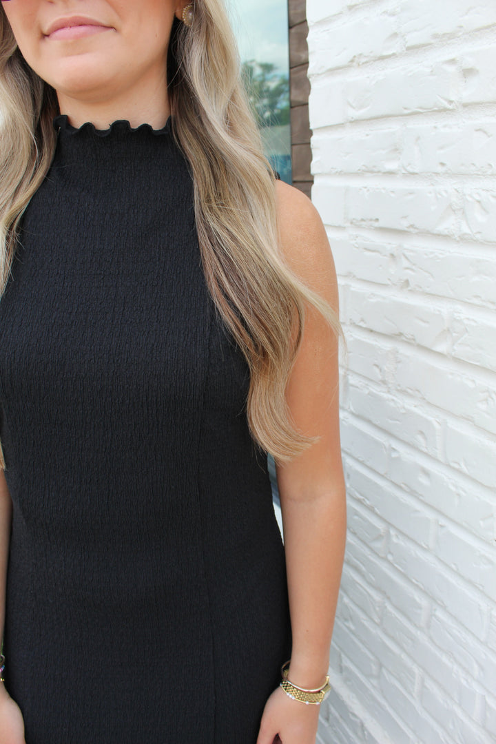 ROSIE TEXTURED MIDI DRESS