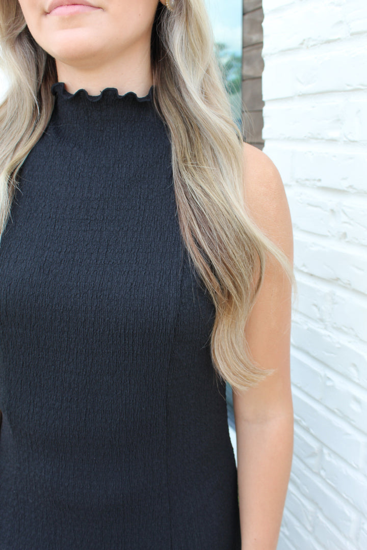 ROSIE TEXTURED MIDI DRESS