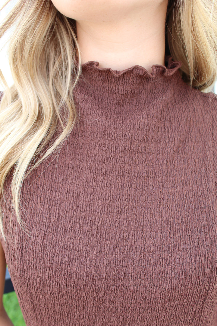 ROSIE TEXTURED MIDI DRESS