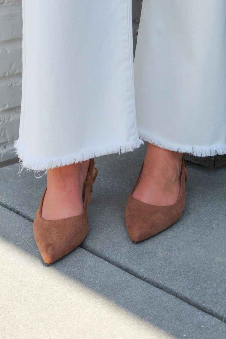 QUINN SUEDE KITTEN HEEL