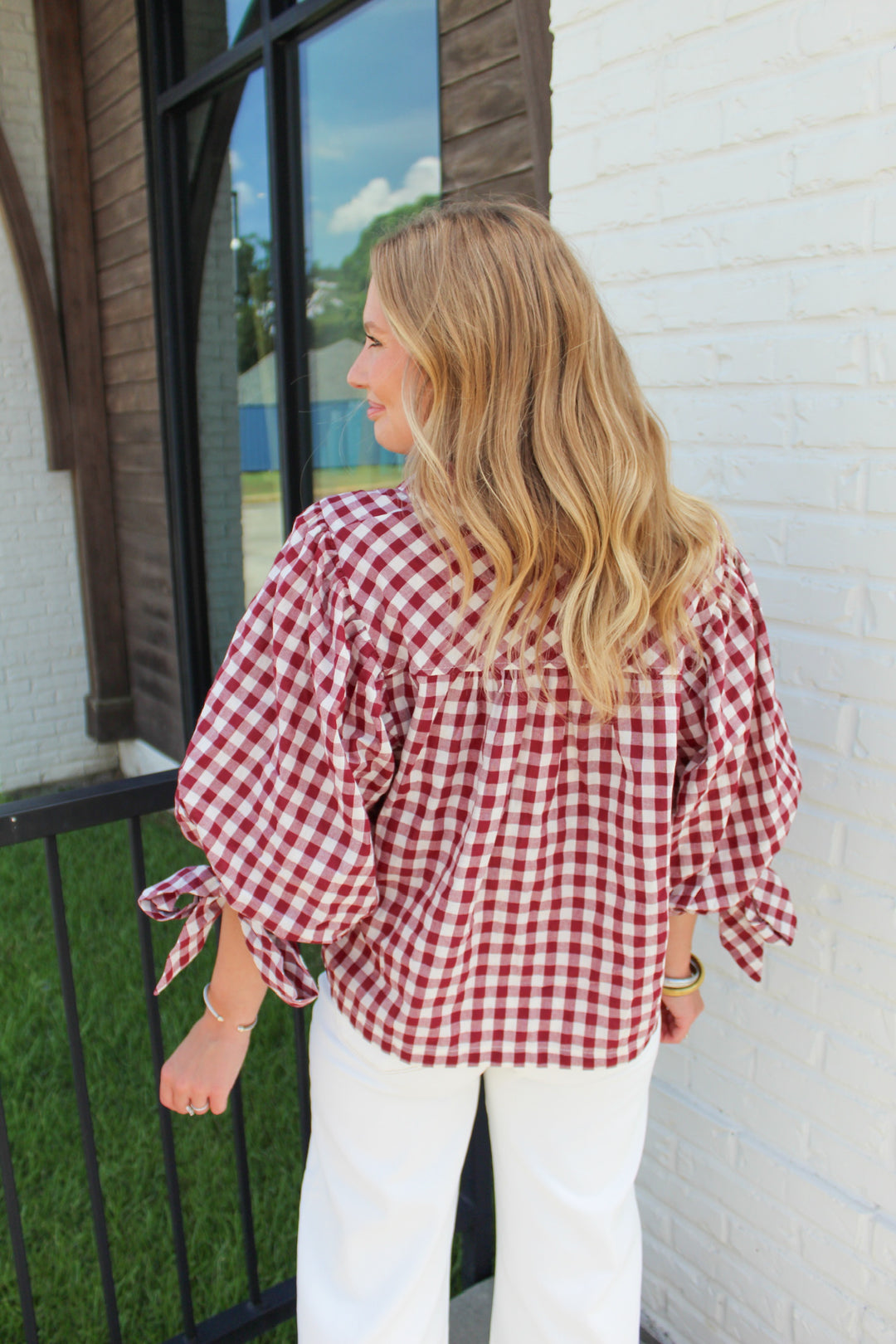HARVEST HAZE PLAID TOP