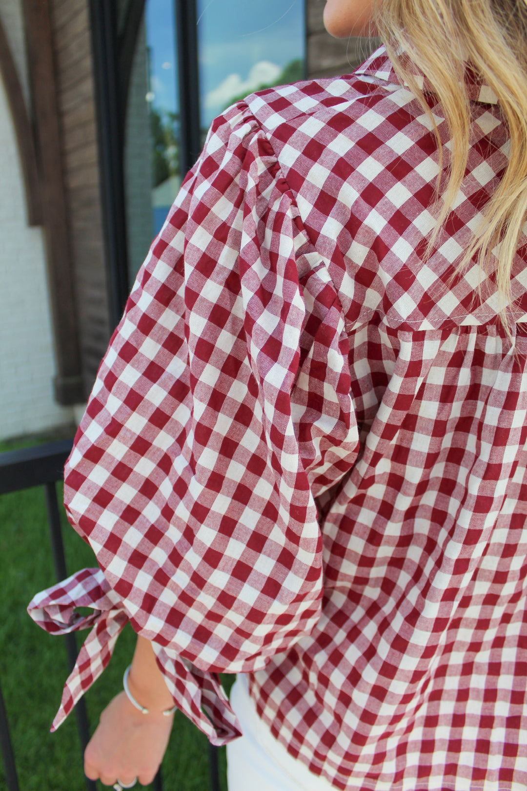 HARVEST HAZE PLAID TOP