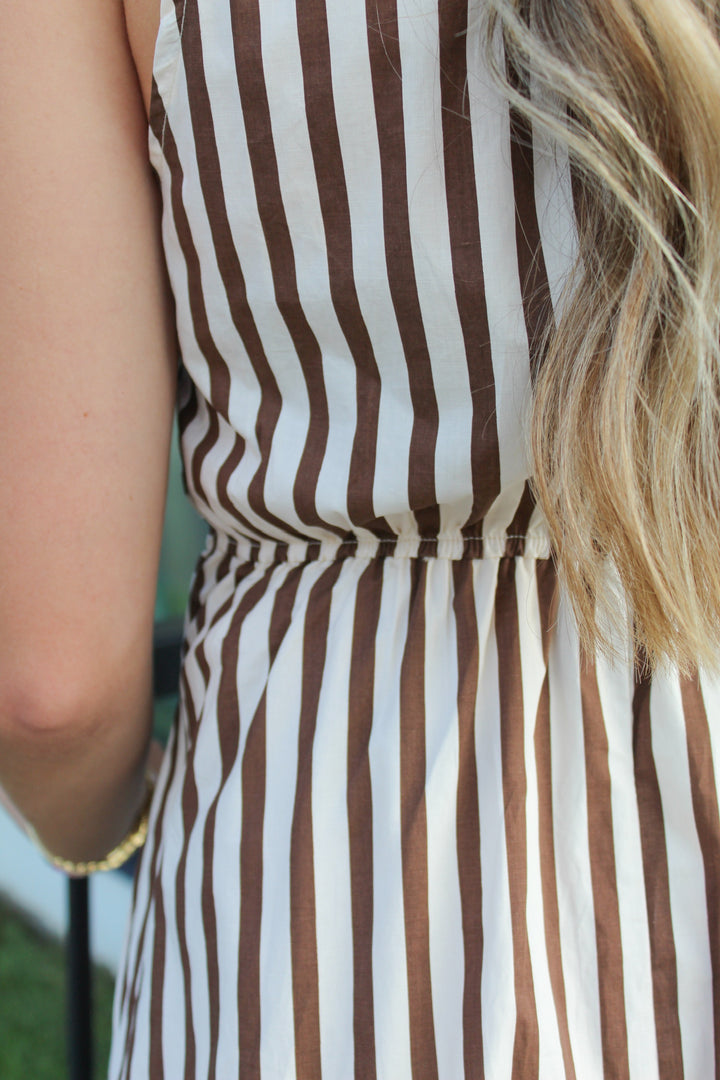 MADELINE BELTED MIDI DRESS