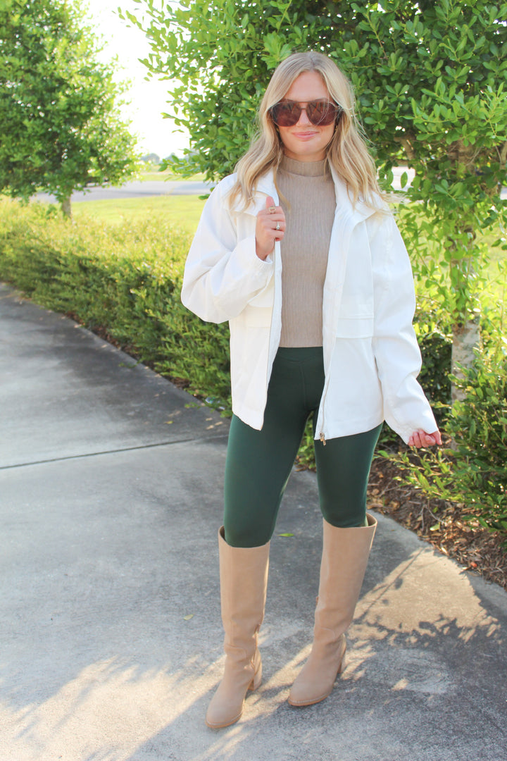 WEATHER OR NOT WHITE RAINCOAT JACKET