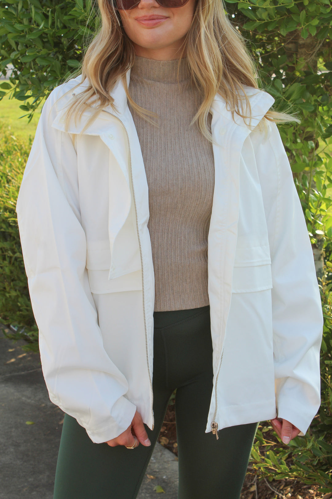WEATHER OR NOT WHITE RAINCOAT JACKET