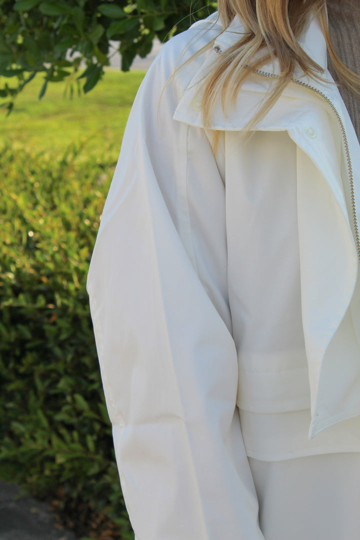 WEATHER OR NOT WHITE RAINCOAT JACKET