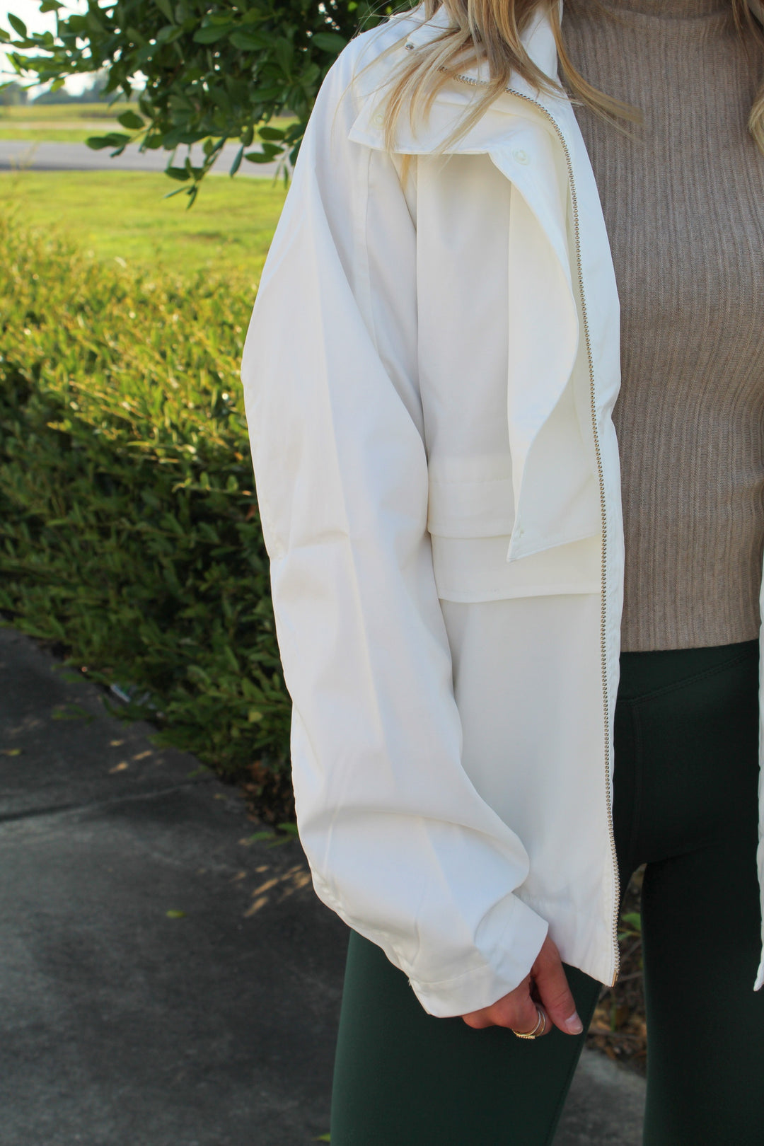WEATHER OR NOT WHITE RAINCOAT JACKET
