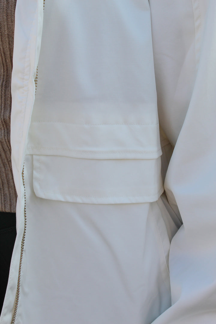WEATHER OR NOT WHITE RAINCOAT JACKET