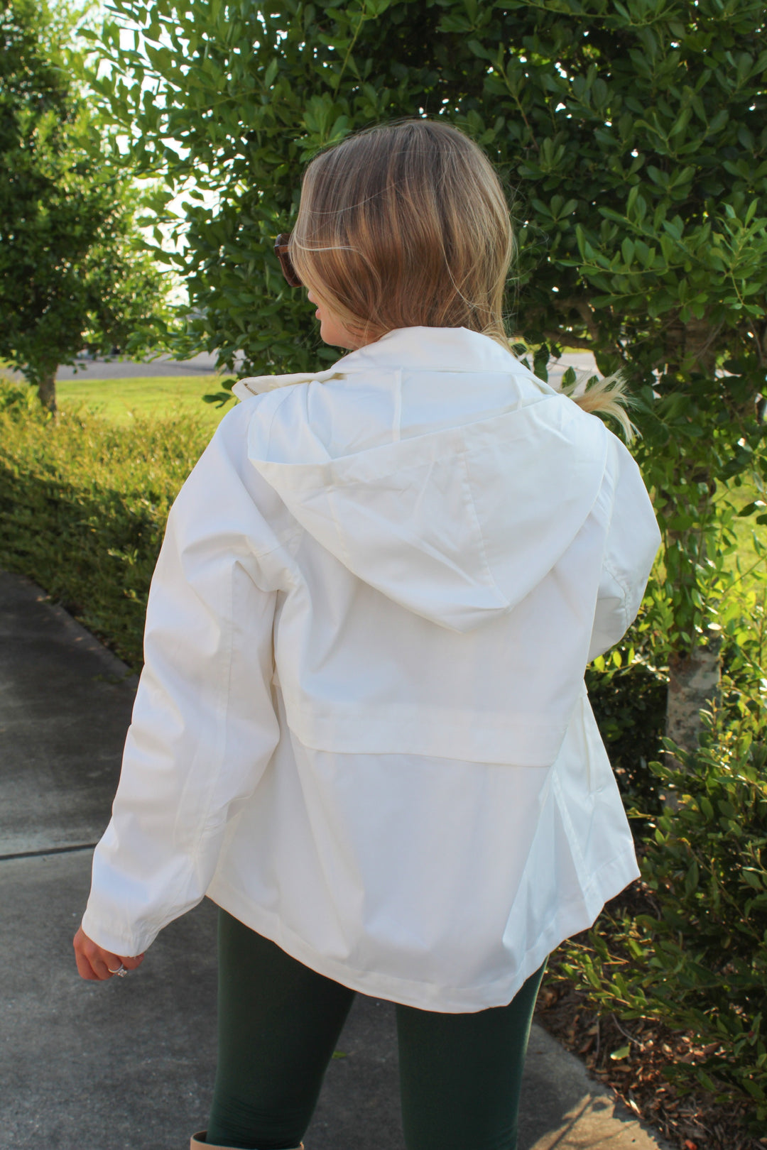 WEATHER OR NOT WHITE RAINCOAT JACKET