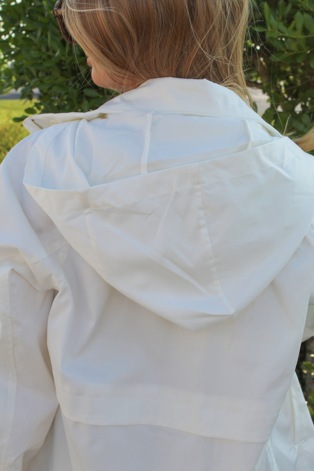 WEATHER OR NOT WHITE RAINCOAT JACKET