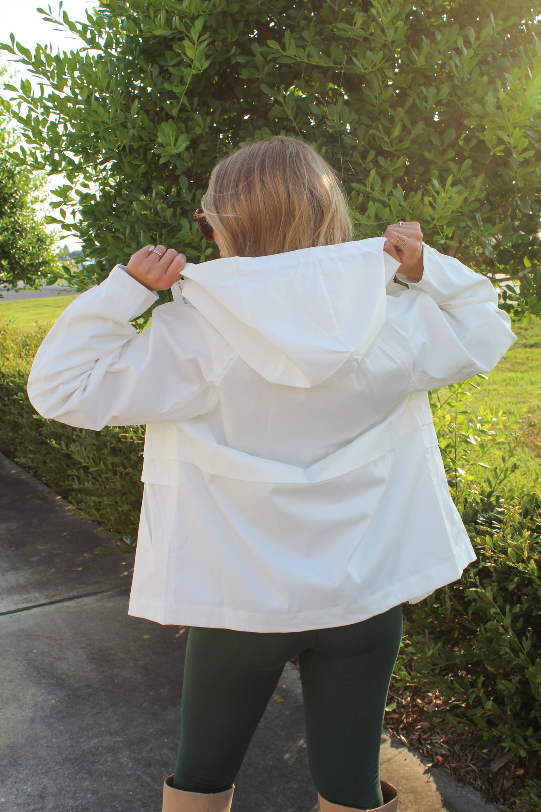 WEATHER OR NOT WHITE RAINCOAT JACKET