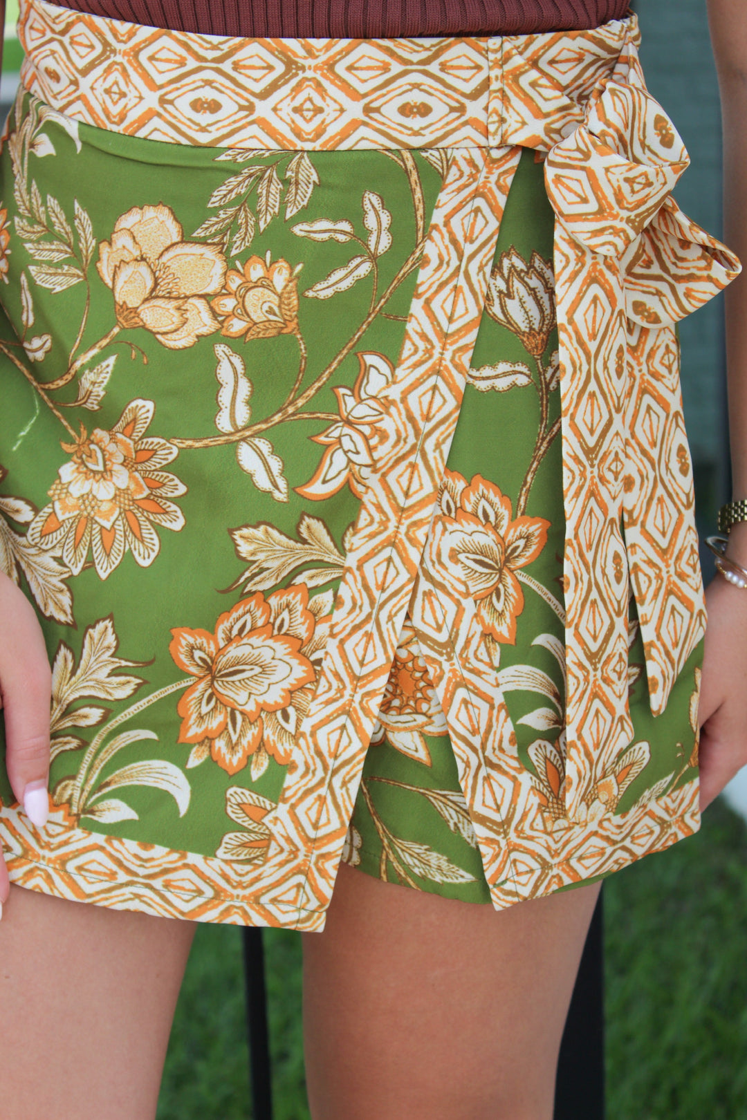 CLARA FLORAL PRINTED SKORT