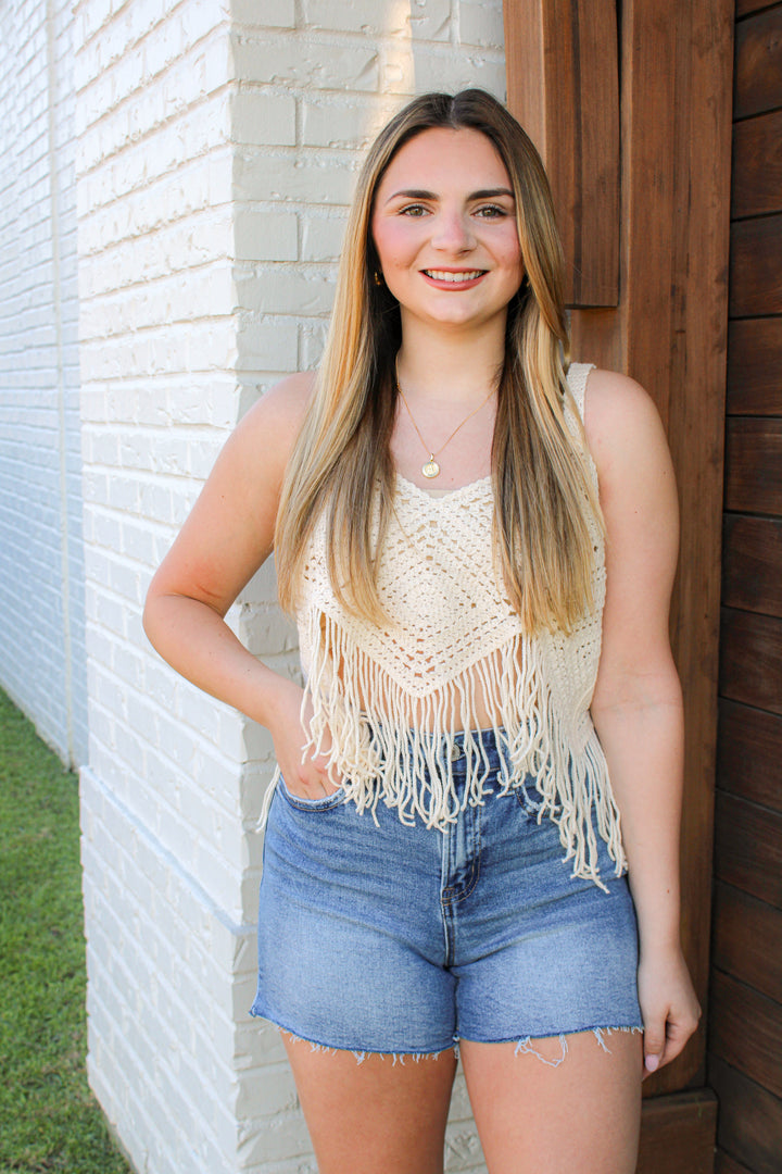 BOHO BABE FRINGE TOP