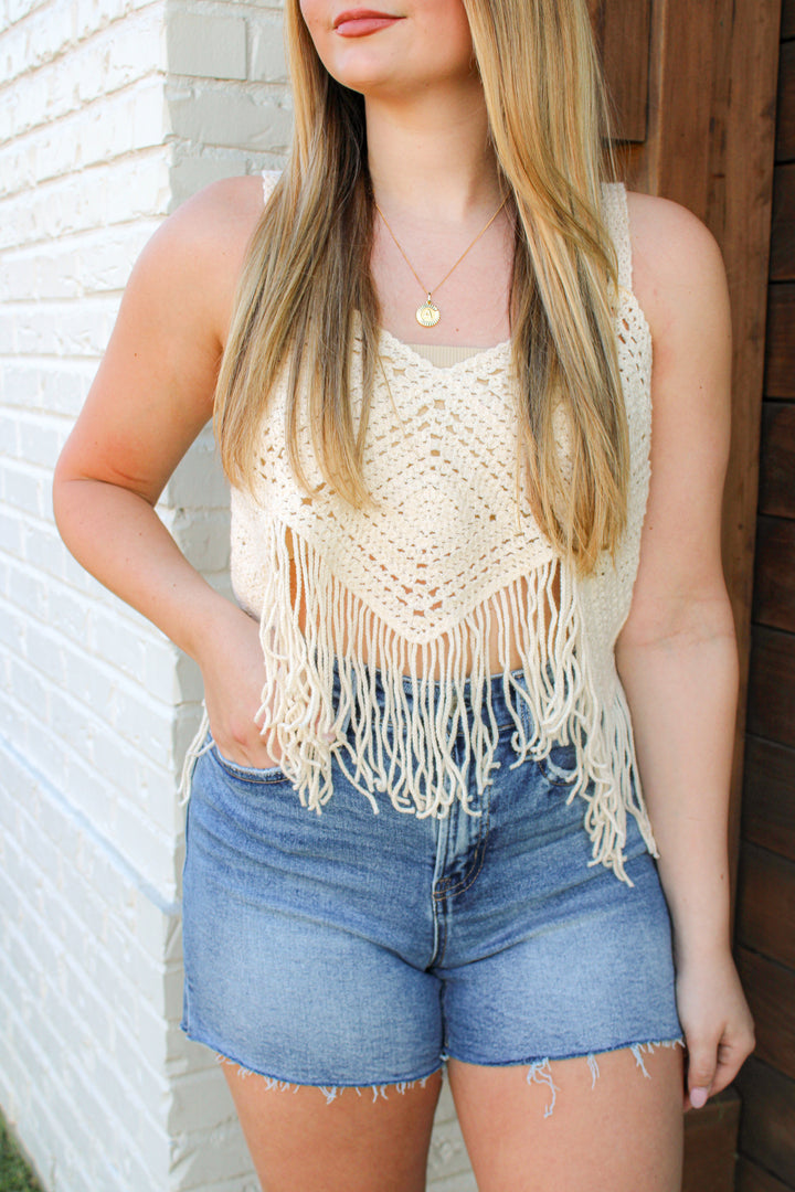 BOHO BABE FRINGE TOP