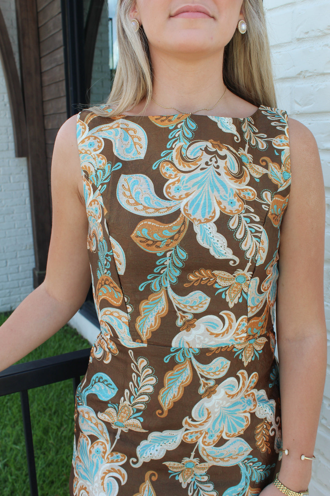 JILLIAN JAQUARD MINI DRESS