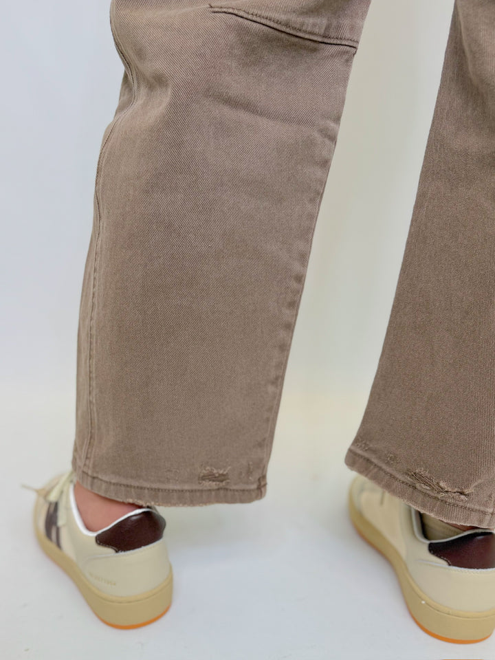 STONEWASH BARREL JEANS